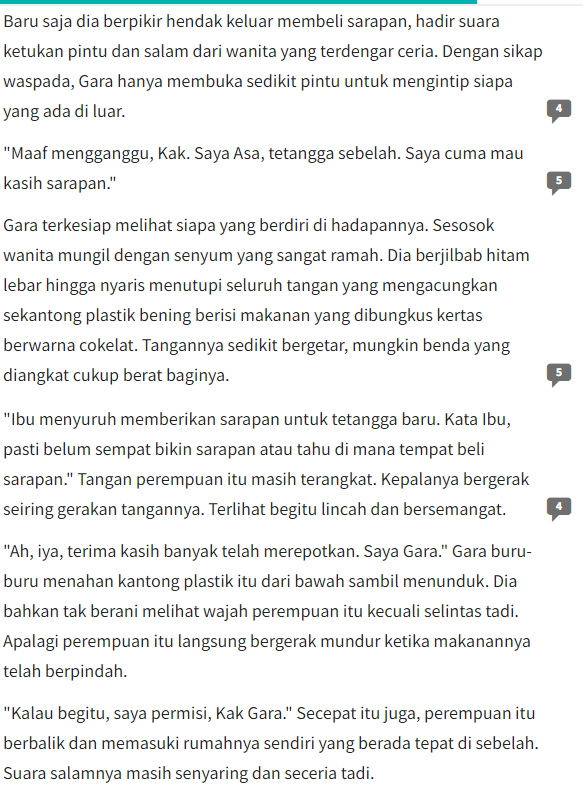 Contoh dialog formal dalam novel Asam Garam Asa dan Gara Chapter 1 Shireishou